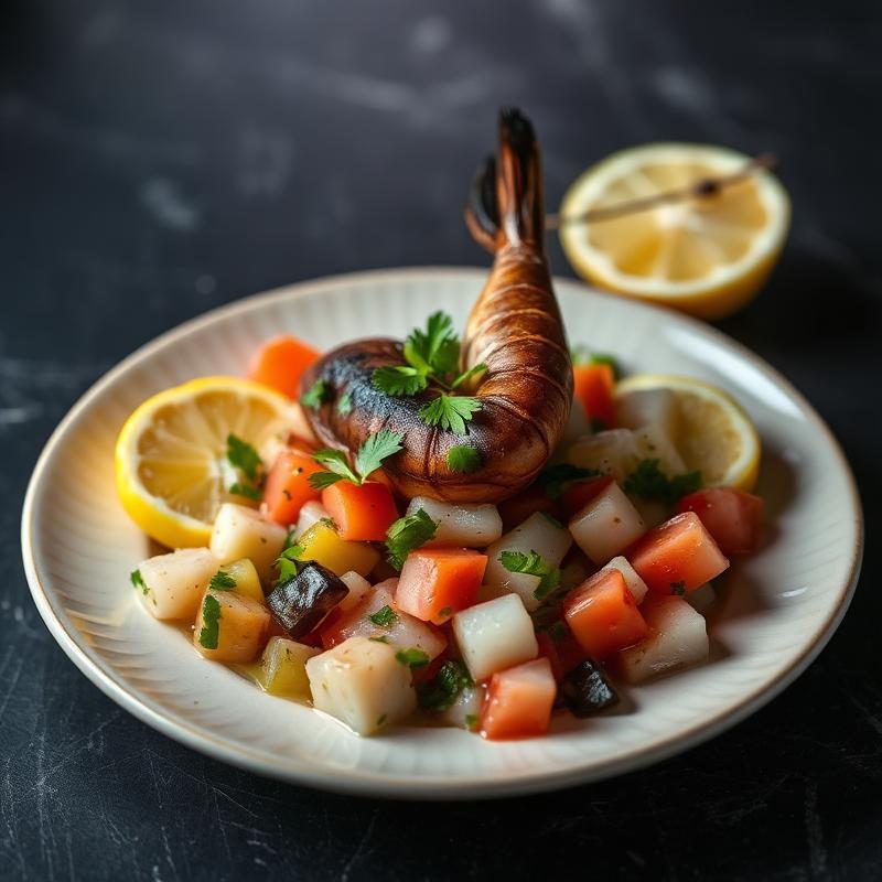 Plated Seafood
